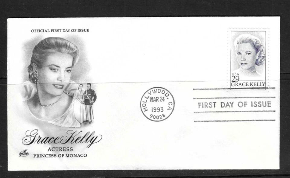 USA SC # 2749 Grace Kelly  FDC . Artcraft Cachet - Image 1 of 1