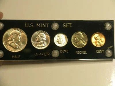 1958 D Brilliant Uncirculated Coin  Set -  Capital Holder   Denver Mint - Image 1 of 4