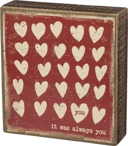 Primitives by Kathy You It Was Always You Box Rustic Inspired Wood Box Sign - Picture 1 of 3