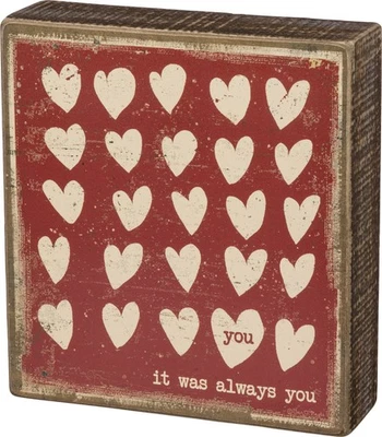 Primitives by Kathy You It Was Always You Box Rustic Inspired Wood Box Sign - Image 1 of 3