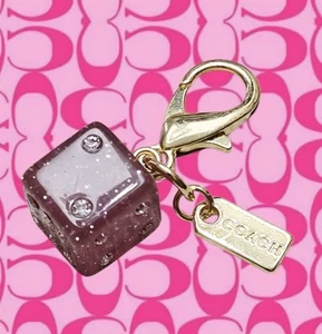 RARE Coach mini dice bag charm - Picture 1 of 5