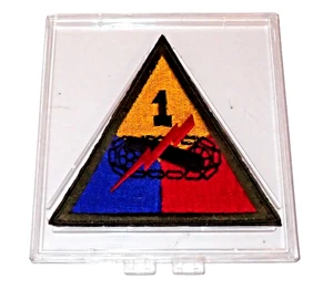 Acrylic Sealed Gemsco WW 2 1st Armored Division Patch 4" New - Picture 1 of 3