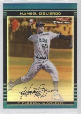 2002 Bowman Chrome Gold Refractor /50 Hansel Izquierdo #121 Rookie RC - Image 1 of 2
