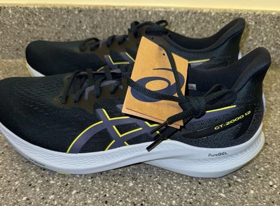 Tênis de corrida masculino ASICS GT-2000 12 azul francês/amarelo brilhante tamanho 12,5 largura 2E - Imagem 1 de 4