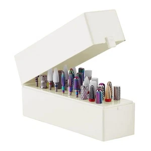 Estuche con soporte para brocas para uñas, organizador de caja de almacenamiento de brocas para uñas de 30 orificios - Imagen 1 de 7