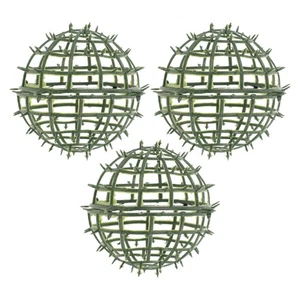 Soporte verde topiario artificial arreglo floral 3 piezas - Imagen 1 de 12