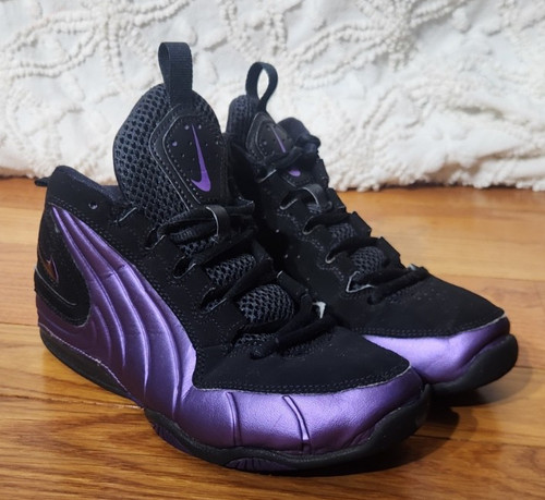 Nike Kids Air Max Wavy taglia 3Y viola nero basket sport attivi BV1343 001