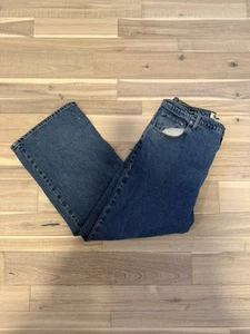 Vintage Arizona Jean company wide leg, baggy, blue denim jeans 42 x 32 - Picture 1 of 4