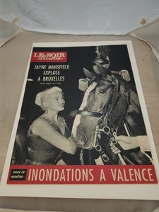 1957 OCTOBER LE SOIR ILLUSTRE MAGAZINE JAYNE MANSFIELD COVER FRENCH VF - Foto 1 di 3