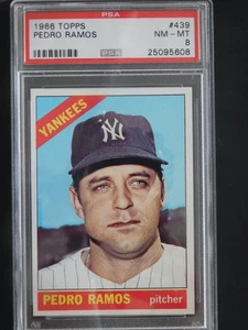 1966 Topps Baseball Card #439 Perdo Ramos (NM-MT) PSA 8 - Picture 1 of 2
