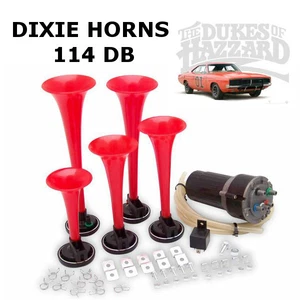 Car Bus Truck Boat 5 DIXIE Musical Car Air Horn Dukes of Hazzard General Lee 12V - Afbeelding 1 van 1