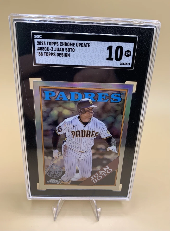 2023 Topps Chrome Update #88CU-3 Juan Soto 1988 Topps Baseball SGC 10 Gem Mint - Image 1 of 2