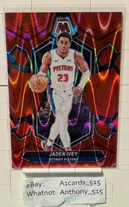 Jaden Ivey - 2023-24 Panini Mosaic #137 - Red Wave Prizm 185/299 - Foto 1 di 3