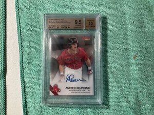 2015 bowman best Baseball andrew benintendi RC AUTO BGS 9.5 GEM MINT