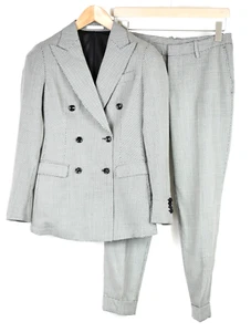 Suitsupply Parker Suit Women (U 34 / EU 36S Double Breasted Pattern Peak - Picture 1 of 11