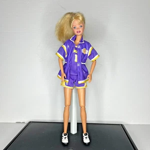 Vintage 1998 Mattel Barbie Los Angeles Lakers Basketball Outfit & Shoes - Picture 1 of 12