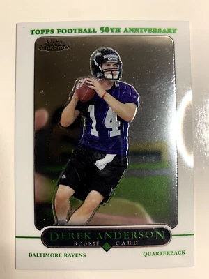 2005 Topps Chrome Derek Anderson Rookie Card #234 Baltimore Ravens - Image 1 of 3