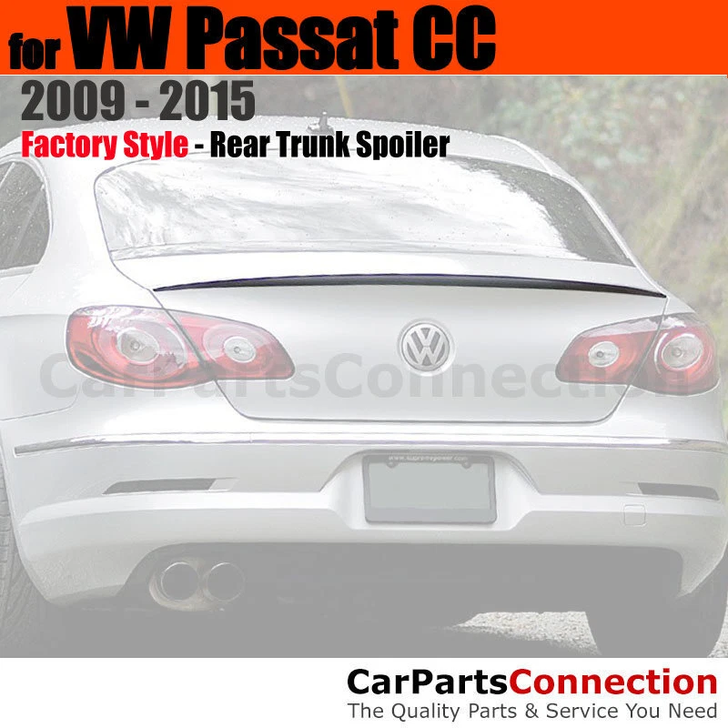 Primer ABS Rear Trunk Spoiler Wing For 09-15 Volkswagen Passat CC No Drill - Image 1 of 1