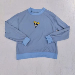 Power Puff Girls Bubbles Sweatshirt L XL Blue Banded Cartoons  - Picture 1 of 5