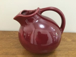 Vintage Burgundy USA Ball Tilt Pitcher - Picture 1 of 4
