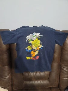 Dragon Ball Z Men Small Blue Vintage Goku Vegeta Trunks Piccolo Anime 2000 As-Is - Picture 1 of 15