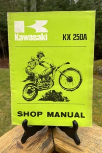 Kawasaki KX 250A Motorcycle Shop Manual 1974 Original OEM 35 Pages - Bild 1 von 5