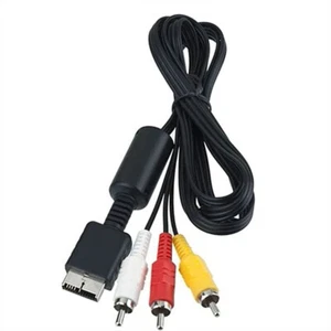 Câble vidéo/audio 3RCA plat pour Sony Playstation PS1 PS2 PS3 - Photo 1/11