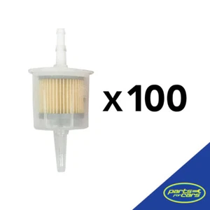 100 x Large Universal Inline Fuel Filter 6 & 8mm [100 ONLY] FF-106 - Imagen 1 de 1