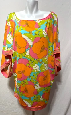 Vestido túnica de playa Trina Turk para mujer XL Playa De Flor NUEVO CON ETIQUETAS NUEVO Foto 1 de 4