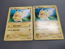 Pikachu BW54 - Both Versions! - Non-Holo Promo + Italian Holo Promo Vintage Card