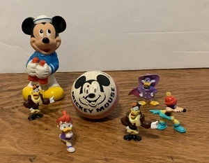 Vintage Lot Disney Lot Darkwing Duck PVC Figures Vinyl Ball Mickey Mouse - Picture 1 of 12