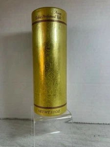 Avon Tasha Perfumed Talc Vintage 1981 3/4 Leer 3,5 Oz Gold Farbe Kanister - Bild 1 von 4