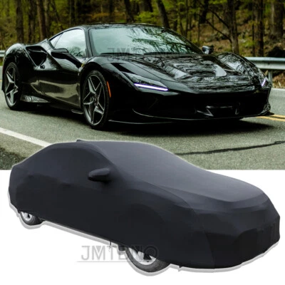 Cubierta de coche elástica satinada interior a prueba de arañazos a prueba de polvo para Ferrari F8 Tributo 488 GTB Foto 1 de 4