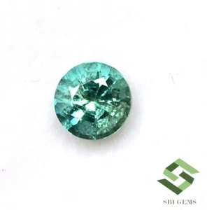 5 mm Certified Natural Emerald Round Cut 0.54 CTS Untreated Loose Gemstone - Picture 1 of 6