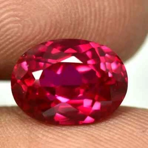 Untreated 5.35 Ct Natural Mozambique Red Ruby Oval Gemstone GIE Certified 1211 - Picture 1 of 5
