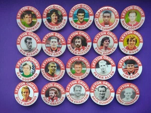LEYTON ORIENT EX-PLAYERS LEGENDS BADGES (SET 1) X20 38MM IN SIZE - Picture 1 of 1