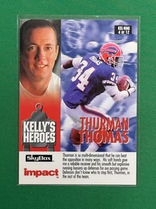 1993 Skybox Impact Football Thurman Thomas Barry Sanders #4 of 12 Magics Kingdom - Picture 1 of 2