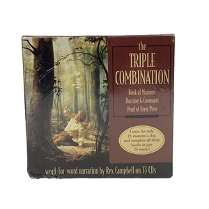 Triple Combination-Book Mormon+Doctrines/Covenant+Pearl Great Price-Rex Campbell - Picture 1 of 7