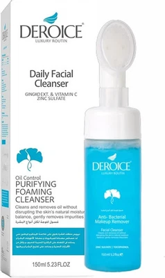 Deroice Acne Foaming Facial Cleanser with Brush, Deep Pore Cleansing Oil Control - Image 1 of 4