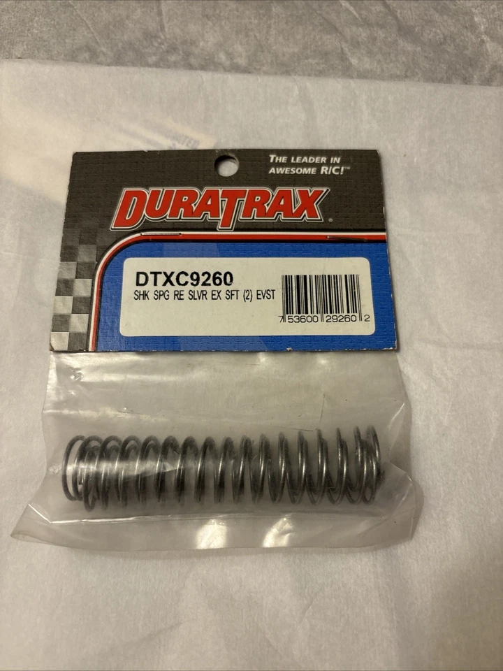 Duratrax Shock Spring Rear Silver Soft Evader ST EVST 2wd Truck DTXC9260 Box D5 - Image 1 of 1