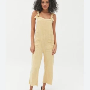 Billabong Run Wild 100% Baumwolle Jumpsuit Overall Gelb Größe M - Bild 1 von 11