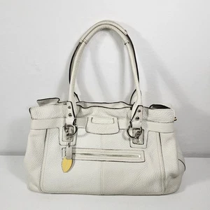 Bolso Coach de Hombro/Cartera Penelope F14682 Vainilla Tiza Marfil Cuero Guijarro - Imagen 1 de 20