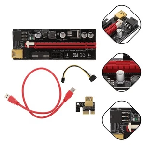 Graphics Card Extension Cable PCI Express Riser PCIE 1x to 16x Extender - Afbeelding 1 van 12