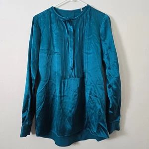 Elie Tahari Seidenbluse Damen Extra Small türkisblau - Bild 1 von 7