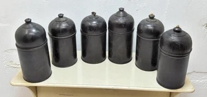 Lot of 6 Vintage Wooden Lacquer Painted Candy Box Original Old Handd Crafted - Picture 1 of 7