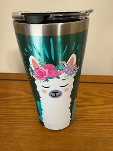 TERVIS TUMBLER Llama Blumenmuster, Wirbel & Kaktus, 20 Unzen Edelstahl mit Deckel + TASCHE - Bild 1 von 8