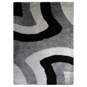 Hand Tufted Shag Polyester Area Rug Contemporary Multicolor BBH Homes BBK00047 - Picture 1 of 97