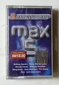 MAX 5 Britney Spears Mariah Carey Rare Malaysia Cassette Tape Brand New Sealed - Picture 1 of 3