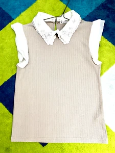 JAPANISCHES Lolita Non-Sleeves Top Mokka Farbe Gr. S Limitiert - Bild 1 von 4