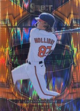 2023 Panini Select Jackson Holliday #39 Orange Flash Prizm Orioles SSP Concourse